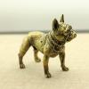 1Pcs Pure Copper Ornaments Brass puam Dog Text Player Handler Model Decoration Home Office Decoration() view 2