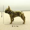 1Pcs Pure Copper Ornaments Brass puam Dog Text Player Handler Model Decoration Home Office Decoration() view 3