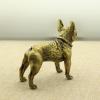 1Pcs Pure Copper Ornaments Brass puam Dog Text Player Handler Model Decoration Home Office Decoration() view 4