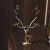 1Pcs  Brass Deer Home Copper Ornaments Elk Decoration Craft car Ornaments car Jewelry Accessories() view 2