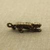 1Pcs Antique Brass Tiger Antique Play Copper Ornaments Five Emperor Tongyu Collection Memorial Process() view 3