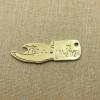 1Pcs DIY Personality Brass DIY Creative Bottle Opener Keychain Pendant Finger Bottle Meter Accessories Five Emperors Accessories(73 * 22mm) view 4