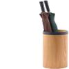Bsetain Umbrella Storage Umbrella Stand Umbrella Holder Rack Round Plastic Stands, Wood Grain Design, 17.7" Tall, Indoor Hallway Home Dcor Office - Holds Umbrellas Canes Walking Stick view 1