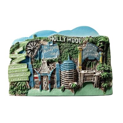 Los Angeles USA 3D Fridge Magnet Souvenir Gift,Resin Handmade Refrigerator Magnet Home & Kitchen Decoration Collection