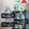 Bsetain 360 Degree Rotating Vegetable Basket, Kitchen Wheel Rotating Fruit Basket, Floor-Standing Multi-Layer Kitchen Storage Rack, Kitchen and Bathroom Household Storage Rack (Size : 4f) view 2