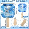 Sherr 100 Pcs Christian Church Fans Handheld Bulk The Lord's Prayer Parlor Bible Verse Fans Christian Religious Gifts Church Party Favors Supplies view 2