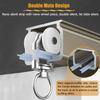 Room Divider Ceiling Track Hospital Wall Mount Sliding Curtain Track System, Aluminum Alloy Room Divider Curtain Rod, for Living Room/Balcony/Bedroom, Not Bendable, with Rollers ( Color : Grey , Size view 4