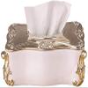 OSCCAR Tissue Box Cover Decoration European High-end Resin Tissue Box Holder Retro Decoration Detachable Cover Waterproof Hotel Restaurant Napkin Holder, 27x17x9cm view 1