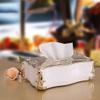 OSCCAR Tissue Box Cover Decoration European High-end Resin Tissue Box Holder Retro Decoration Detachable Cover Waterproof Hotel Restaurant Napkin Holder, 27x17x9cm view 2