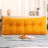 Headboard Pillow Triangular Wedge Body Positioners Pillow Reading Bedrest Throw Pillows Large Bolster Headboard Back Support Lumbar Cushion with Side Pockets,Orange,King/180cm view 2