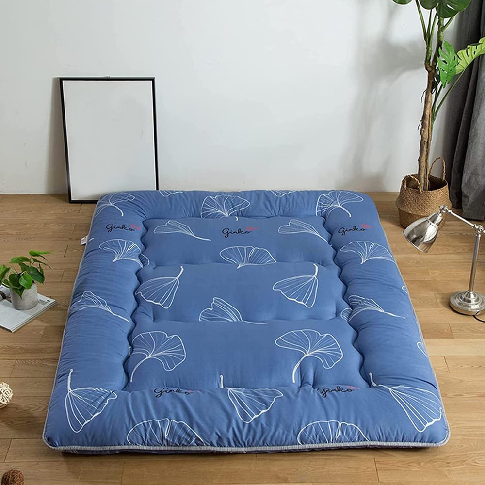 Sleeping Mattress for Floor Adult Japanese Futon Foldable Mattress Foldable Floor Mattress Single Soft Portable Mat Guest Bed Sleeping,Cute,135x200cm