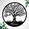 Personalized Tree of Life Metal Sign, Custom Name Sign, Tree of Life Wall Art, Custom Signs Outdoor Metal, Personalized Anniversary, Wedding Gift for Couple 2025 view 1