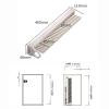 THEGA Organizer Rack for Wardrobe - Extensible Tie Rack, Pull Out Scarves Belt Rack, Space Saving Trouser Hanger Rack (50cm) (Color : A) view 2