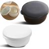 2 Pack Portable Round Soap Dishes, Plastic Soap Container with Lid Leak-Proof Drain Soap Box Holder Soap Container (Black+White) view 1