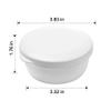 2 Pack Portable Round Soap Dishes, Plastic Soap Container with Lid Leak-Proof Drain Soap Box Holder Soap Container (Black+White) view 2