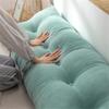 Headboard Pillow Triangular Wedge Body Positioners Pillow Reading Bedrest Throw Pillows Large Bolster Headboard Back Support Lumbar Cushion with Side Pockets,Green,King/180cm view 2