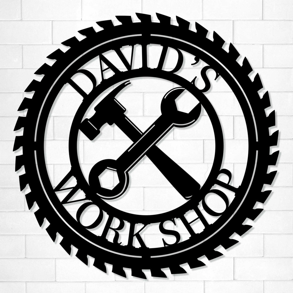 Custom Work Shop Metal Sign, Custom Monogram Farm Sign Personalized Metal Farm Sign Monogram, Custom Outdoor Farmhouse, Metal Sign, Custom Name Sign, Metal Signs