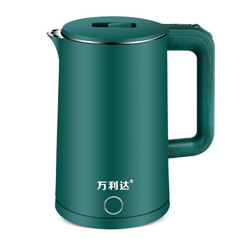 2.3L Electric Kettle Stainless Steel Double Layer Anti Sclading Automatic Power Off Electric Water Boiler for Home CN Plug(Vintage Green)