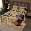 Western Cowboy Horseshoes Kids Bedspread Twin Size,Wooden Door Rustic Farmhouse Coverlet Set,Girls Boys Adults Room Decor,Texas Star Tribal Quilted Coverlet,Brown Retro Bedding Quilt,1 Pillowcase view 1