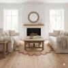 4x4, 5x5, 6x6,feet Natural Jute Scallop Round Rug, Floor Scalloped Edge Rug Braided Boho Eco Large Circular Handmade Area Rugs view 2