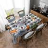 BOBOWUNY Bunny Plaid Rectangle Tablecloths 60x84, Country Rustic Easter Carrot Black Table Cloth Wrinkle Free Table Cover Indoor/Outdoor Tabletop Decor for Wedding Holiday Party Dinner Baby Shower view 3