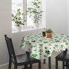BOBOWUNY Green Shamrock Square/Round Tablecloths 60x60, St. Patrick's Day Clover Leaves Table Cloth Wrinkle Free Table Cover Indoor/Outdoor Tabletop Decor for Wedding Holiday Party Dinner Baby Shower view 3