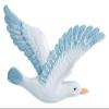 ALDEPO Sculpture Tabletop 3pcs Mediterranean Resin Wall Hanging Seagull Bird Nautical Beach Wall Pendant Decoration view 1