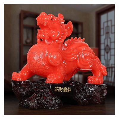 ALDEPO Sculpture Tabletop Feng Shui Decoration Lucky Pixiu Decoration Gathering Pixiu High-end Office Boss Desk Room (Color : Animal Horse)