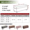 FUANGUI Ottoman Cover Stretch Storage Ottoman Bench Slipcover Printed Folding Storage Bench Ottoman Cover Footrest Stool Slipcover Footstool Protector Cover with Elastic Bottom,Small view 2