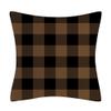 AHAHM Black and Brown Buffalo Check Plaid Throw Pillows Farmhouse Decorative Throw Pillow Case Indoor Outdoor Cushion Cover Line Pillowcase for Couch Living Room Bedroom 20 x 20 Inch Set of 2 view 2