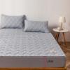FCLDESHOP Box Spring Cover Protector,Solid Quilted Deep Pocket Fitted Sheet,Bedroom Guest Room Skin Friendly Embroidered Mattress Protector Bed Cover,White,90x200cm view 3