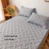 FCLDESHOP Box Spring Cover Protector,Solid Quilted Deep Pocket Fitted Sheet,Bedroom Guest Room Skin Friendly Embroidered Mattress Protector Bed Cover,White,90x200cm view 4