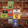 35 Pieces Reproduced Vintage Tin Signs, Gas Oil Retro Advert Antique Metal Signs for Garage Man Cave Bar Kitchen, Nostalgic Car Decor.8x12 Inch (35pcs gas oil 2) view 4