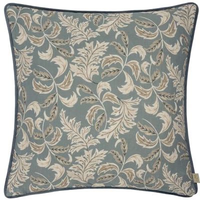 Evans Lichfield Chatsworth Topiary Cushion Cover,Petrol/Mink,43 x 43cm
