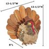 Factory Direct Craft Thanksgiving Tom Turkey for Fall Decorating and Thanksgiving Centerpieces view 2