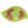 Polmedia Polish Pottery Platter 18-inch UNIKAT - Wild Peonies Pattern Handmade in Boleslawiec Poland + Certificate of Authenticity view 2