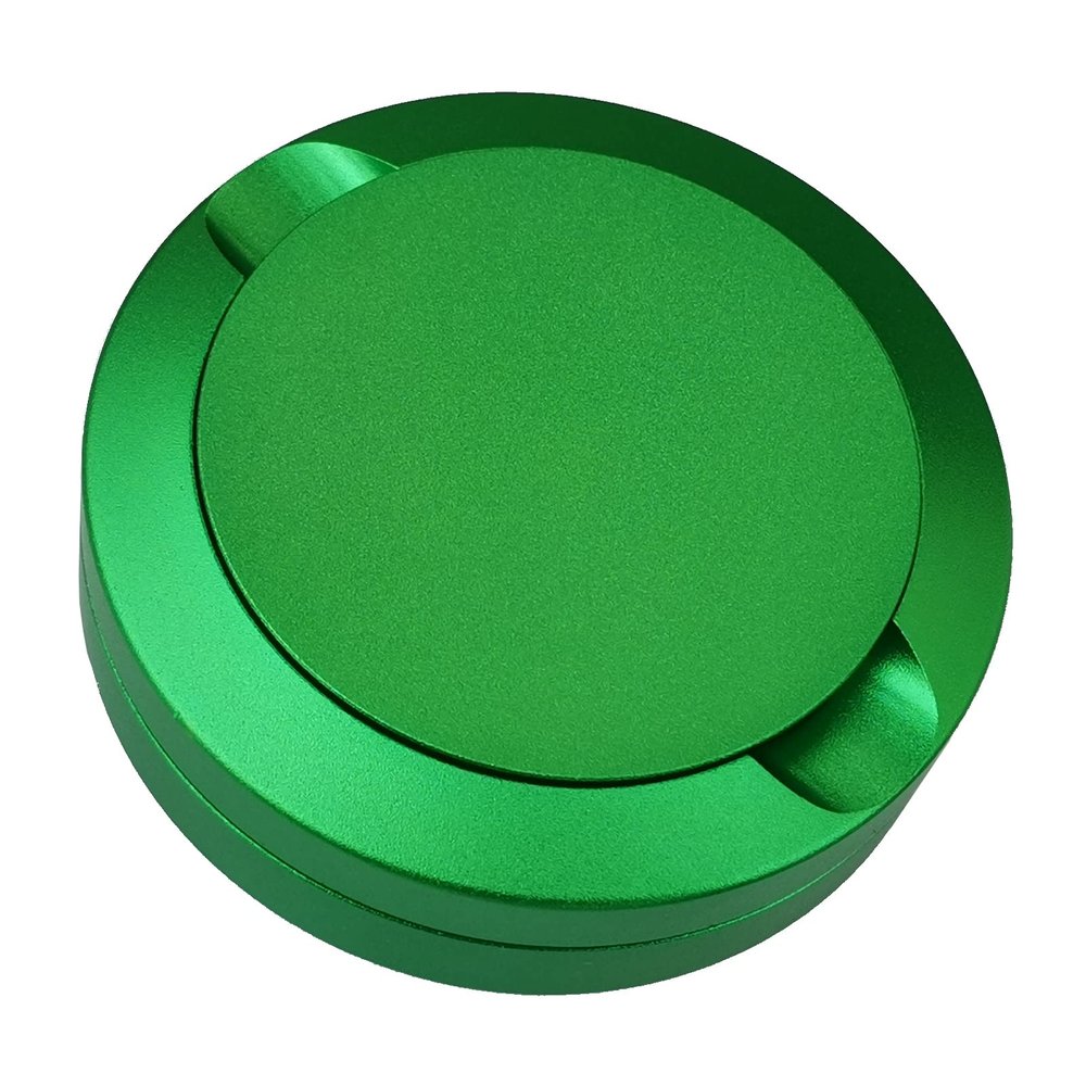 Snus Cans Aluminum Green Color 3 Layers Snuffbox CNC Metal for Snus Packaging (Green)