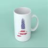American Bald Eagle Coffee Mug- USA Flag Coffee Mug - 12 OZ Coffee Mugs - Porcelain Coffee Mug - American Flag, Proud U.S. Citizen Gift view 4