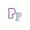 Block Letter P Cookie Cutter - Alphabet Cookie Cutters - Letter Cookie Cutters - Word Cookie Cutters - Spelling Cookie Cutter (2") view 1