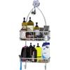 Simple Houseware Stainless Steel Bathroom Hanging Shower Head Caddy Organizer (24 x 10.2 x 4.2 inches) view 4