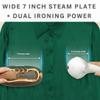 SALAV Retro Edition Duopress Handheld Garment Steamer and Iron, Ceramic Plate, 1000 watts of Steam, Removes Wrinkles on Clothes, Vintage Style No Drip Steam, Pearl view 4
