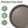 Goodful All-In-One Nonstick Bakeware Set, Stackable and Space Saving Design includes Round and Square Pans, Muffin Pans, Cookie Sheet and Roaster, Dishwasher Safe, 8-Piece, Terracotta view 3