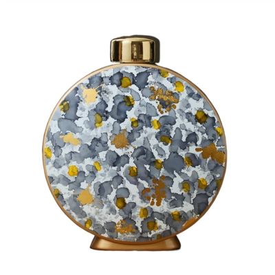 DYPASA Dry Flower arrangemen Flower Texture Ceramic Vase Classical Vases Flower Pot Floral Desk Decoration Storage Jar with Cover Vintage Home Decor Flower Vase (Color : A Large)