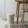 HIHELO Trash Bin Trash Can Home Bedroom Retro Simple Open Lid Bathroom Creative Paper Basket Nordic Style Round Bucket Storage Bucket Kitchen Trash Can view 3