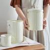 HIHELO Trash Bin Trash Can Home Bedroom Retro Simple Open Lid Bathroom Creative Paper Basket Nordic Style Round Bucket Storage Bucket Kitchen Trash Can view 4