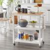 Simple Living Janelle Rolling Kitchen Cart Black view 3