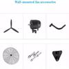 Wall Mounted Oscillating Fan Adjustable Oscillating Industrial Wall Mount Fan, High Velocity/Black/Heavy Duty, 56cm / 22in, 68cm / 26in, 78cm / 31in ( Color : Plastic Steel Fan Blade , Size : 68cm/26i view 4