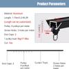 Ceiling Curtain Track, Sliding Door 6 8 10 12 14 16 18 20 24 26 Ft Long Room Divider Curtain Rail Rod, V-Shape Commercial Sliding Curtain Track System for Porch Living Room Hospital ( Color : Black , view 3