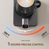 Coffee Mug Warmer Set, 1F Precision Temperature Control Smart Heated Mug for Desk, Electric Coffee Warmer with Auto Shut Off & Real-Time Temp Display, Gifts for Men Women, 15oz Ceramic Mug, Black view 2