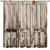 Rustic Barn Door Curtains, Old Wood Panel Farmhouse Rustic Vintage Living Room Bedroom Kitchen Curtains 42x45 Inch view 1
